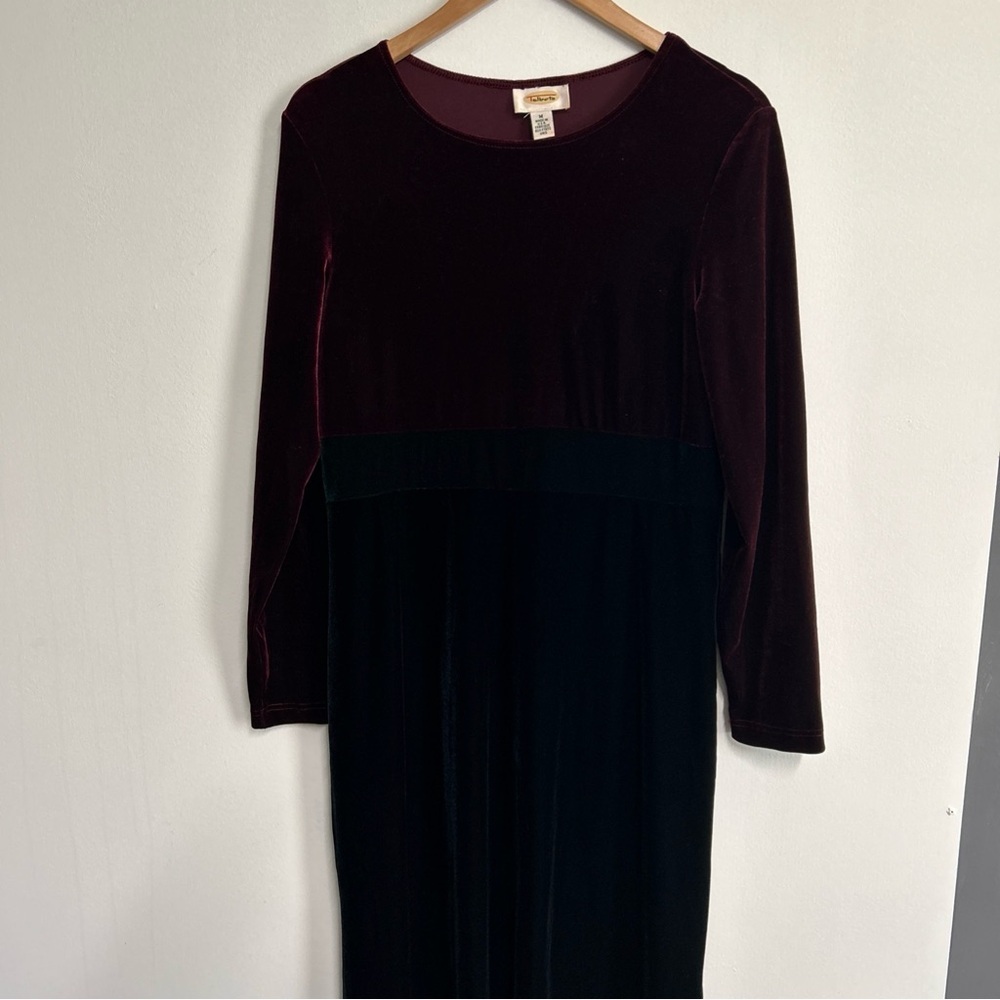 Talbots Women’s Medium Color Block Maxi Dress Min… - image 2